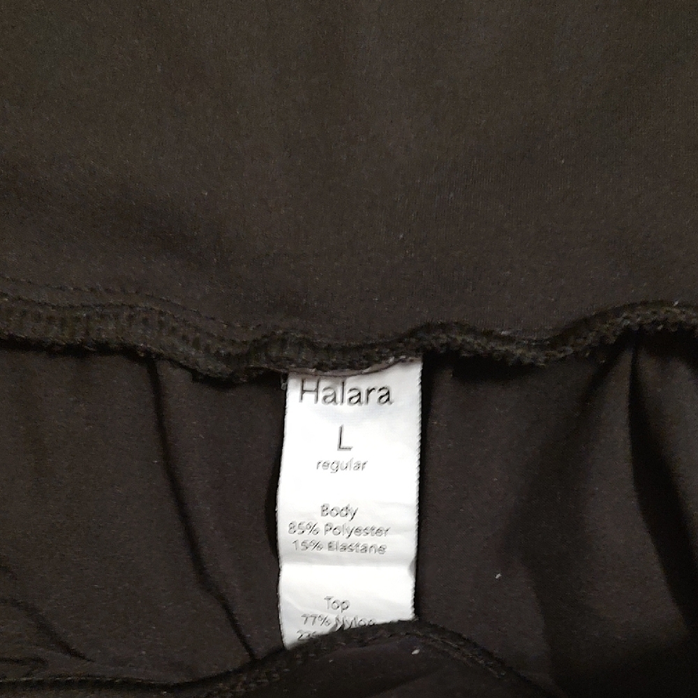 HALARA Black Smocked-Waist Cropped Pants - Picture 3 of 4